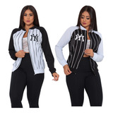 Kit 2 Blusa De Frio Feminina New York Ziper Outono E Inverno
