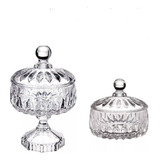 Kit 2 Bombonieres Baleiro P/ Doces Balas Cristal Wolff 