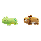 Kit 2 Brinquedos De Pelúcia Grande Para Cães Pet Novidade Cor Macho Desenho Sortida
