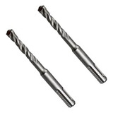 Kit 2 Broca Videa 13mm X 160mm Encaixe Sds Plus Concreto