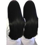 Kit 2 Cabelo Liso Bio Vegetal Organico - Cor Preta