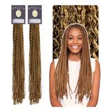 Kit 2 Cabelo Micro Zizi Miojinho, Kanekalon Crochet 60cm