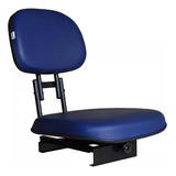 Kit 2 Cadeiras Barco Giratórias Azuis - Ajuste 25-50cm