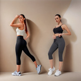 Kit 2 Calça Leg Corsário Não Transparente Dia Dia Premium