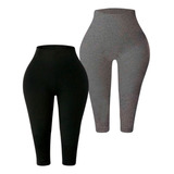 Kit 2 Calças Corsário Plus Size Cinturaaltasuplexg1,g2,g3eg4