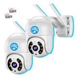 Kit 2 Câmeras A8 Pro 5mp Ip Wifi Externa Full Hd 1080p 64gb