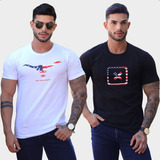 Kit 2 Camiseta Masculina Country Wear Farm Texas Cowboy
