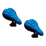 Kit 2 Capa Banco Bike Gel Bicicleta Anatômica Spinning Selim