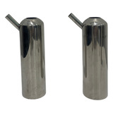 Kit 2 Capas De Teteira Em Inox 1 Anel Furo 19mm - Ordenha