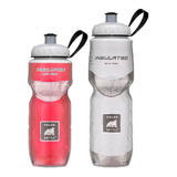 Kit 2 Caramanholas Polar Bottle Branca 710ml Vermelha 590ml
