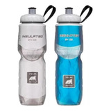 Kit 2 Caramanholas Polar Bottle Branca + Azul 710ml