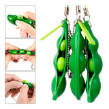 Kit 2 Chaveiros Ervilhas Anti Stress Feijão Pop It Fidget