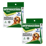 Kit 2 Coleiras Antipulga Carrapato World Cão Proteção Eficaz