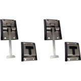 Kit 2 Conj Trava Porta Inox Baú Frigorifico Universal 90mm