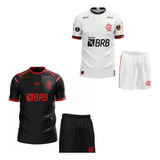 Kit 2 Conjuntos Camisa E Short Personalizado Nacional
