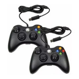 Kit 2 Controle Compativel Para Console Pc Notebook Com Fio