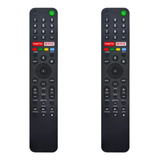Kit 2 Controle Compatível Tv Sony Rmf-tx500b Xbr-55x855g X95