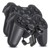 Kit 2 Controle Joystick Compatível Ps2 Playstation 2 Vibra