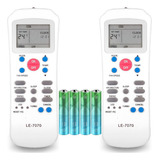 Kit 2 Controle Remoto Compatível Carrier R14 A/ce Springer Cor Branco