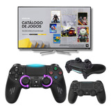 Kit 2 Controles Para Ps4 Slim Pro Fat Pc Manete Bluetooth