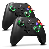 Kit 2 Controles Video Game Com Fio Pc Xbox One Series S X 