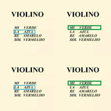Kit 2 Cordas Lá + 2 Cordas Mi Para Violino Mauro Calixto 