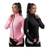 Kit 2 Corta Vento Esportiva Feminina Varias Cores Promoçao