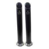 Kit 2 Dispensador Lixeira Preta Copo Descartável Água Chopp