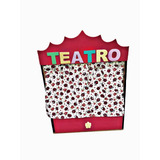 Kit 2 Em 1 Teatro De Dedoche + Avental De História 