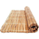 Kit 2 Esteira De Palha Taboa 1,5x1,0m Pergolado Forro Tapete