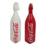 Kit 2 Garrafa Coca-cola De Vidro Tampa Hermética Suco Água