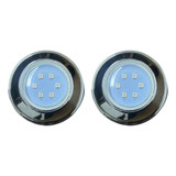 Kit 2 Hiper Led Brustec 9w Inox 316 Rgb Para Piscina