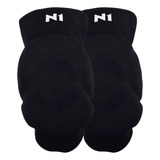 Kit 2 Joelheira Vôlei Profissional Knit 3d Spry N1 Sport Cor Preto Tamanho M