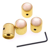 Kit 2 Knobs Modelo Knob Pia Branco Gold Ibanez Steve Vai