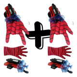 Kit 2 Lançador De Teia Dardo + Luva Brinquedo Homem Aranha