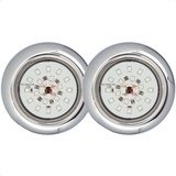 Kit 2 Leds 18w Rgb Inox Mini Para Iluminação Piscina 