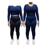 Kit 2 Legging Grossa Flanelada Forrada Quentinha Cós Alto
