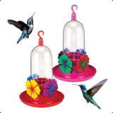 Kit 2 Lindo Bebedouro Portátil Para Atrair Beija-flor Agua 