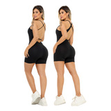 Kit 2 Macaquinhos Fitness Academia Shortinho Curto Treino