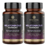 Kit 2 Melatonina Duo Harmony Essential Nutrition 120 Cápsulas