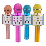 Kit 2 Microfone Bluetooth Sem Fio Youtube Karaoke Cores