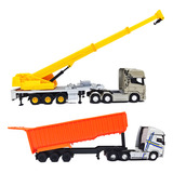 Kit 2 Miniaturas Caminhões Volvo E Scania Tanque Carreta1/64