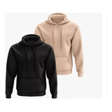 Kit 2 Moletons Inverno Casal Premium Algodão Flanelado Top