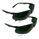 Kit 2 Óculos Segurança Ss5 Verde Tonalidade 5.0 Maçariqueiro