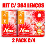 Kit 2 Pac De Lenço Neve Toque Da Seda C/4 Pacotes - 384 Un