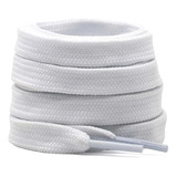 Kit 2 Par Cadarço Flat Para Tenis Air Force 1 Branco - 120cm