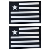 Kit 2 Patchs Bandeira Emborrachada Personalizar Mochila Top