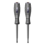 Kit 2 Pcs Caneta De Teste De Tensão Isolada Chave De Fenda