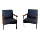Kit 2 Poltronas Cadeira Decorativas Fontana Aveludada Luxo