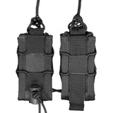 Kit 2 Porta Carregador De Pistola Modular Universal Para Colete Tático Padrão Molle Com Revestimento Interno Em Eva E Retenção Ajustável Contra-ataque